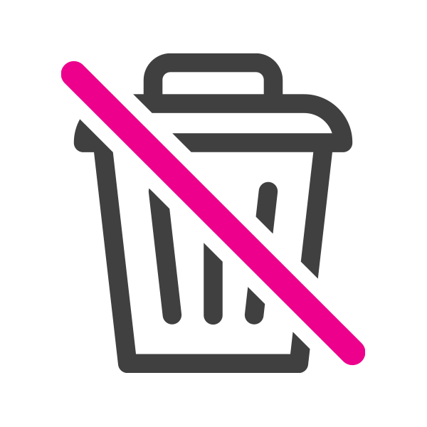 No waste icon